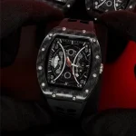 ساعت مردانه ریچارد میل (Richard Mille) | بند سیلیکونی مشکی