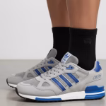 آدیداس ZX 750 رترو دهه ۸۰ | طوسی-آبی کلاسیک | مخصوص کلکسیون و استایل روزمره | سایز 37-40