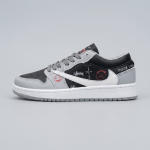 کتونی نایک ایر جردن 1 ترویس اسکات طوسی مشکی | سایزبندی Nike Air Jordan 1 Low Travis Scott | 38-41