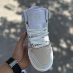 کفش ساقدار زنانه Air Jordan 1 (الهام گرفته از Gucci) - مدل Paris - آبی/قرمز/سبز - سایز ۳۷ تا ۴۰ - Image 3