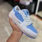 کفش کتانی نایک تراویس اسکات Nike Travis Scott مردانه آبی سفید | کفش اسپرت و روزمره | سایز ۴۱ تا ۴۴