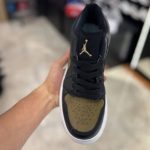 کفش کتانی نایک ایر جردن 1 Nike Air Jordan 1 زنانه قهوه‌ای مشکی | کفش اسپرت و روزمره | سایز ۳۷ تا ۴۰ - Image 3