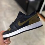 کفش کتانی نایک ایر جردن 1 Nike Air Jordan 1 زنانه قهوه‌ای مشکی | کفش اسپرت و روزمره | سایز ۳۷ تا ۴۰ - Image 2