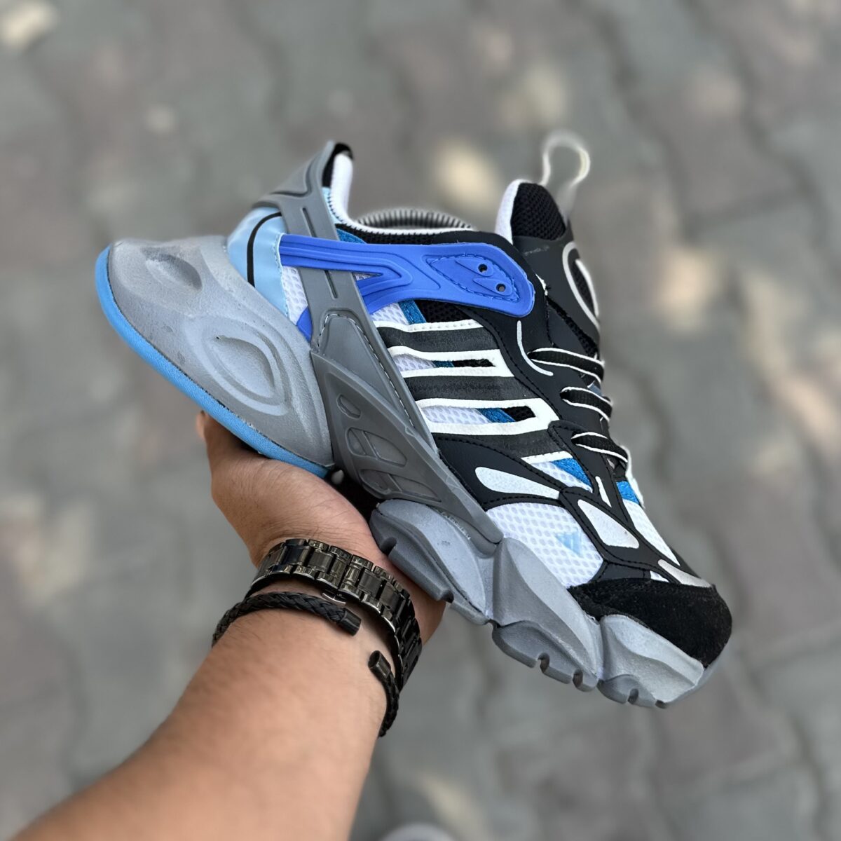 IMG_3996-1200x1200 کفش کتانی آدیداس دیلاکس Adidas Deluxe مردانه طوسی آبی | کفش اسپرت و پیاده روی | سایز ۴۱ تا ۴۴ - Image 1