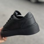 کفش اسپرت ونس مردانه LV مدل All Black - رنگ مشکی - سایز ۴۱ تا ۴۴ - Image 3